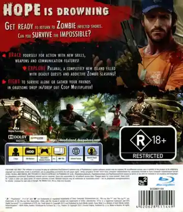 Dead Island - Riptide (USA) (v1.01) (Disc) (Update) box cover back